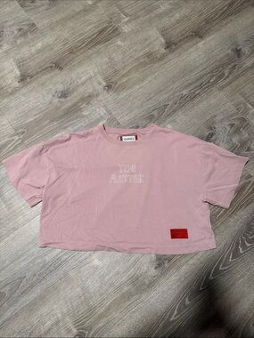 CHNGE 100% Organic Cotton Pink Cropped 'You Matter' Tee